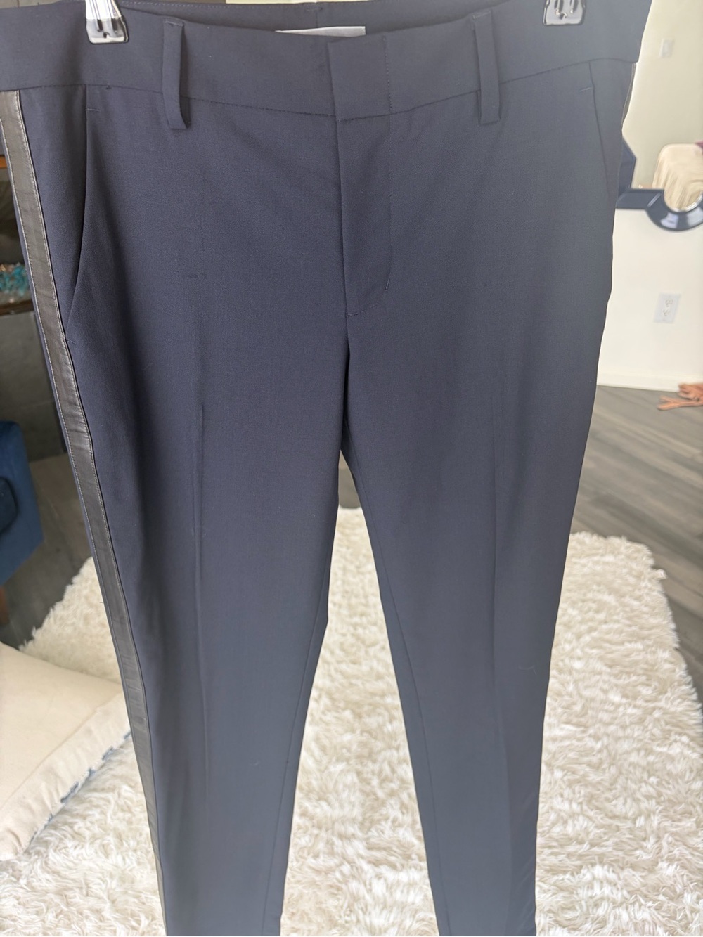 Vince Women’s Tuxedo Pants Black Dress Pants size 6 Wool